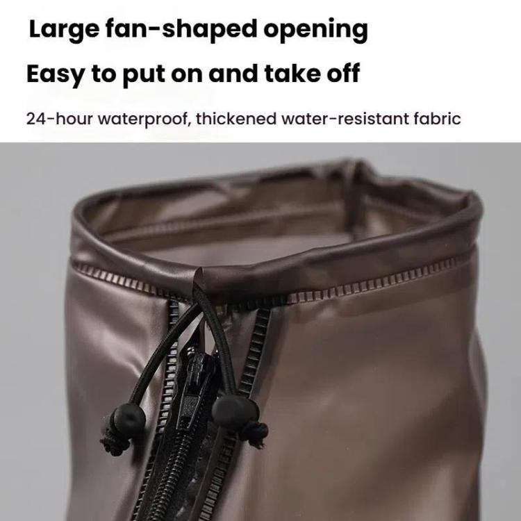 38cm Outdoor PVC Thickened Anti-Skid Rainproof High-Top Shoe Covers