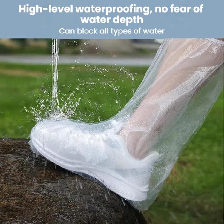 Outdoor Disposable PE High-Tube Rainproof Shoe Covers