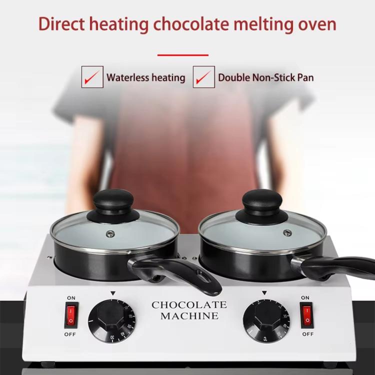 Dessert Making Double Cylinder Chocolate Hot Melt Machine