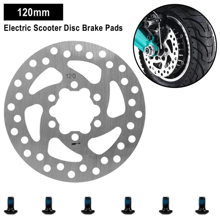 For Niu KQi3 KQi2 Electric Scooter 120mm 6-Bolt Disc Brake Rotor with Mounting Screws