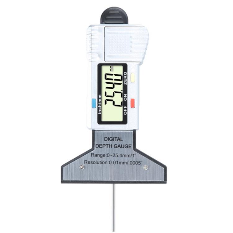 Syntek Digital Depth Ruler 0-25mm Electronic Tire Tread Measuring Ruler
