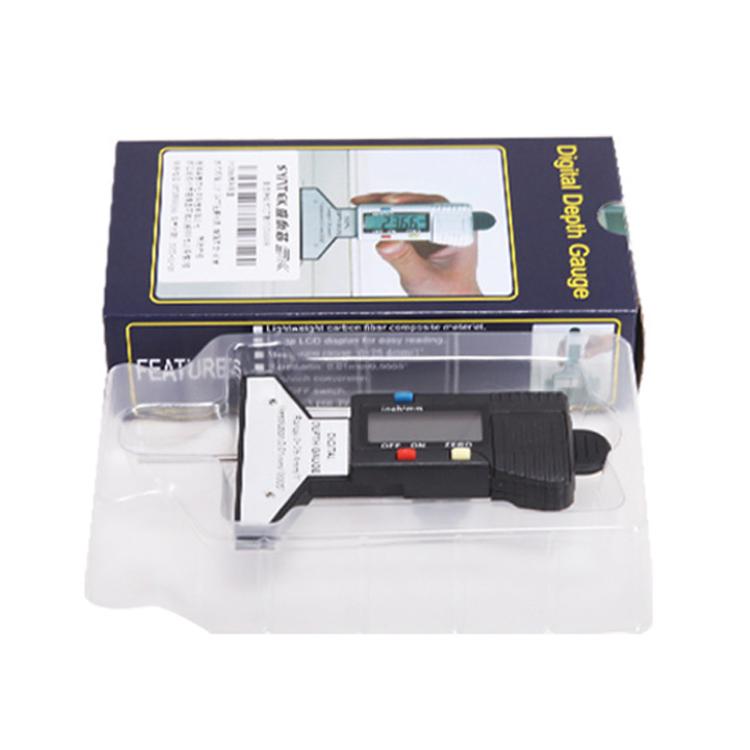 Syntek Digital Depth Ruler 0-25mm Electronic Tire Tread Measuring Ruler