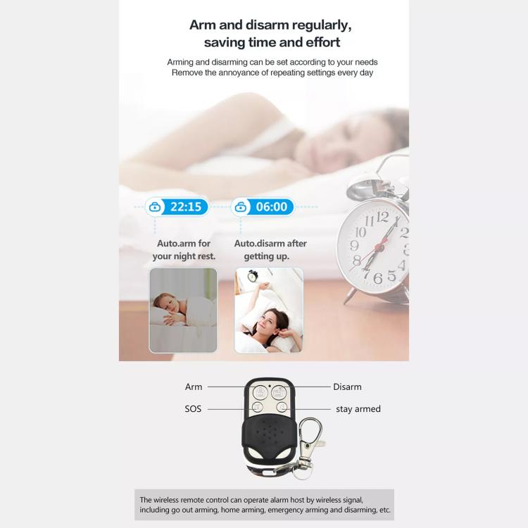 WiFi + 2G/GSM Smart Security Alarm System Kit Tuya-Compatible with 2.7-inch Display, PIR Motion Sensor & Door/Window Contact