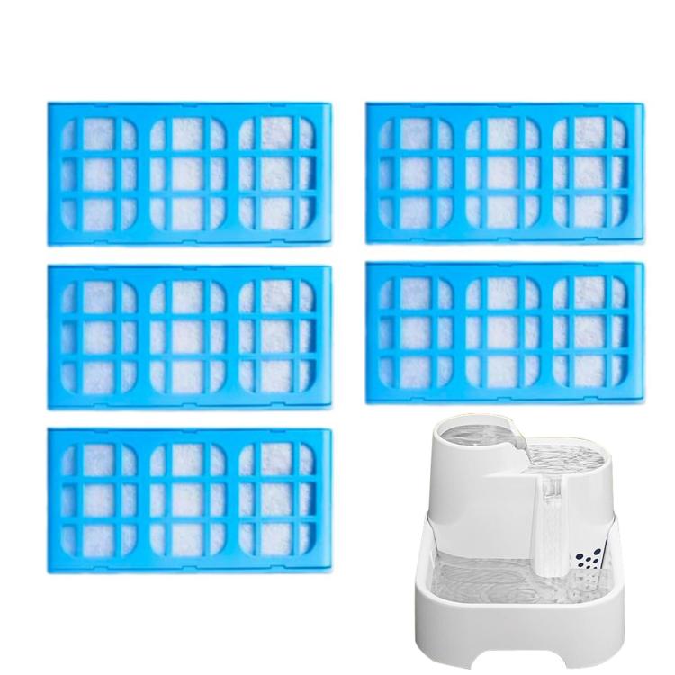 5pcs /Pack Filter For Cate Mate Pet Fountain Multi-Cycle Filtration Cartridge
