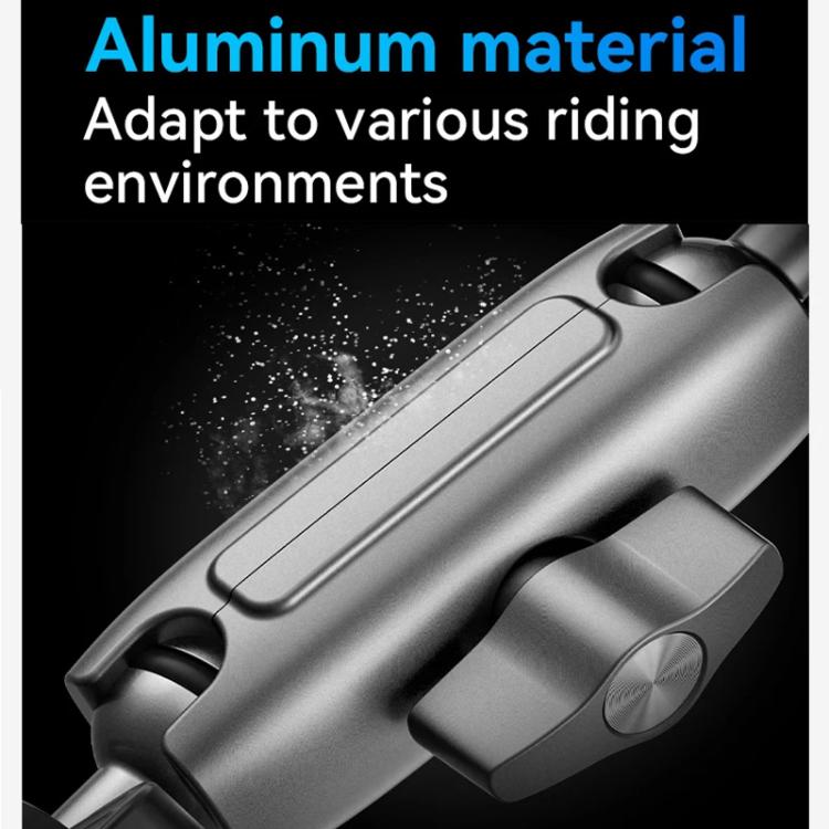 TELESIN Camera Double Clip Crab Clamp 360 Rotating Motorcycle Bicycle Handlebar Mount