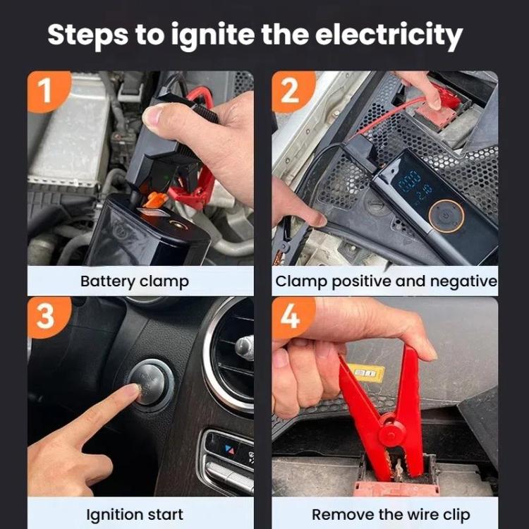 Car Emergency Starting Power Supply Inflatable Pump Integrated Machine