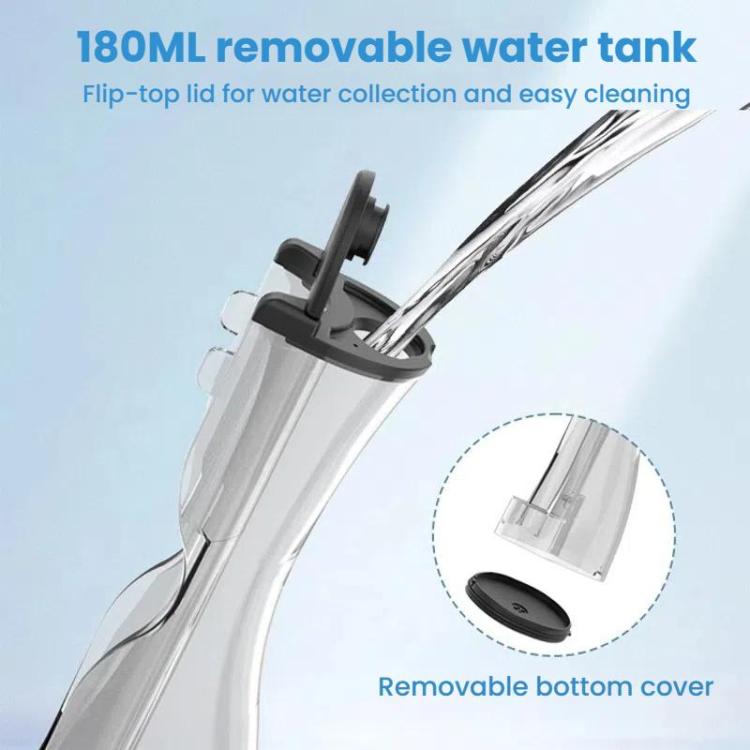 3-in-1 Electric Toothbrush, Water Flosser & Oral Irrigator with 180mL Detachable Tank