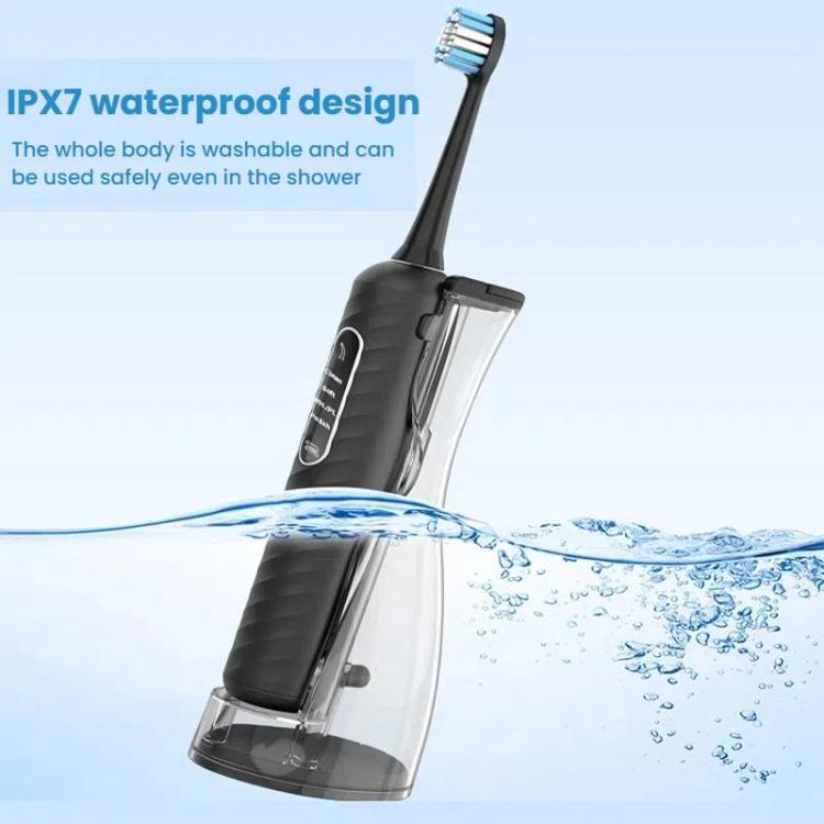 3-in-1 Electric Toothbrush, Water Flosser & Oral Irrigator with 180mL Detachable Tank