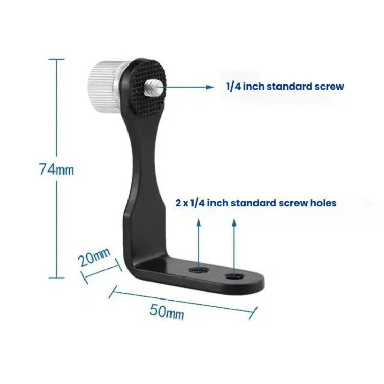 Binoculars Tripod Adapter L-Shaped Metal Mount Connector for Photography, Stabilizing Binocular