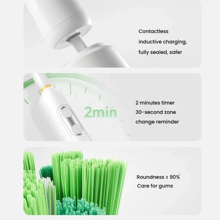 Rechargeable Electric Toothbrush for Adults 4200 RPM Rotating Brush IPX8 Waterproof Inductive Charging