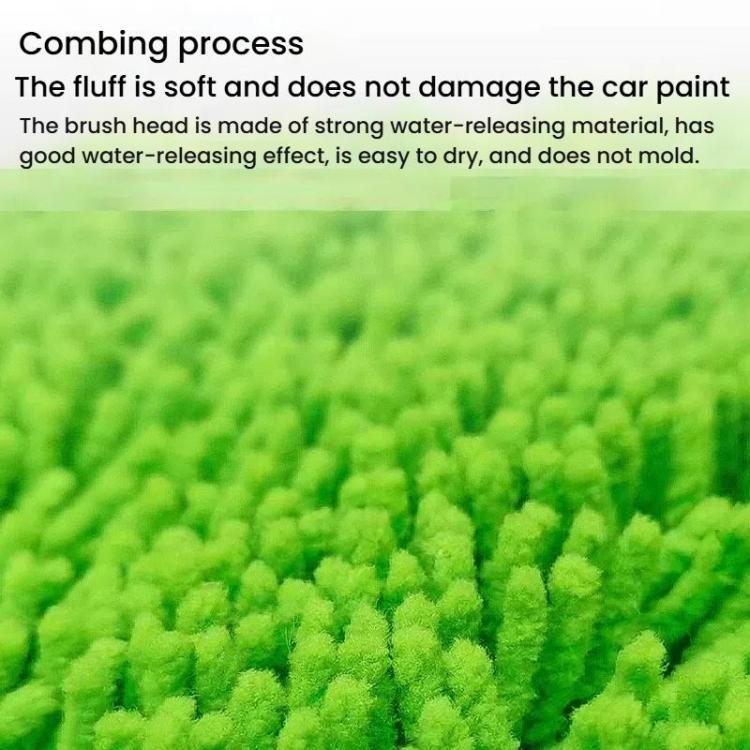 SUITU LS-444 Three-section Curved Car Wash Brush Chenille Car Wash Mop