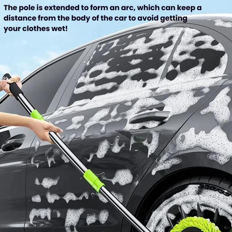 SUITU LS-444 Three-section Curved Car Wash Brush Chenille Car Wash Mop