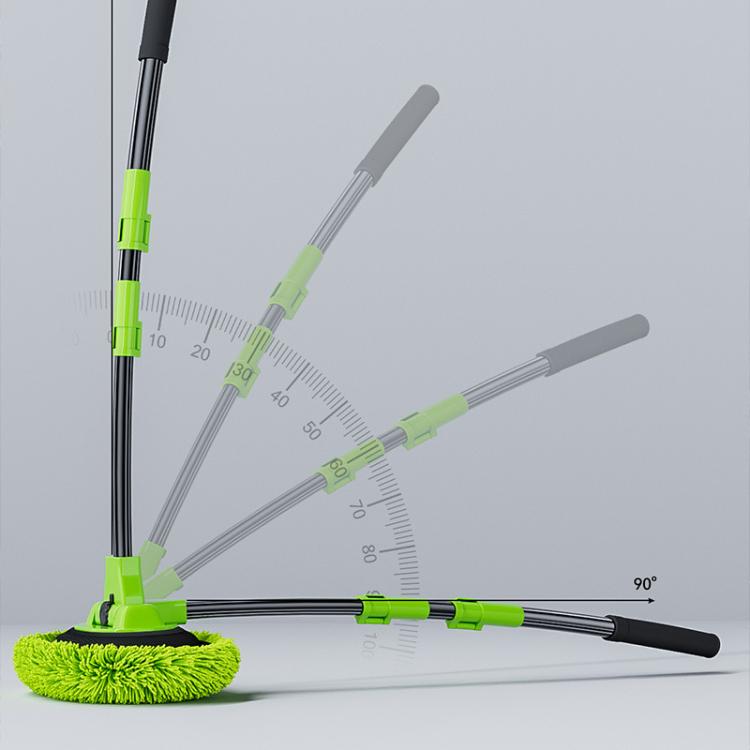 SUITU LS-444 Three-section Curved Car Wash Brush Chenille Car Wash Mop