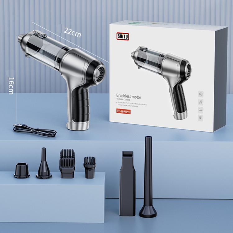 SUITU ST-6694 Pro Handheld Wireless Car Vacuum Cleaner Brushless High Suction Power