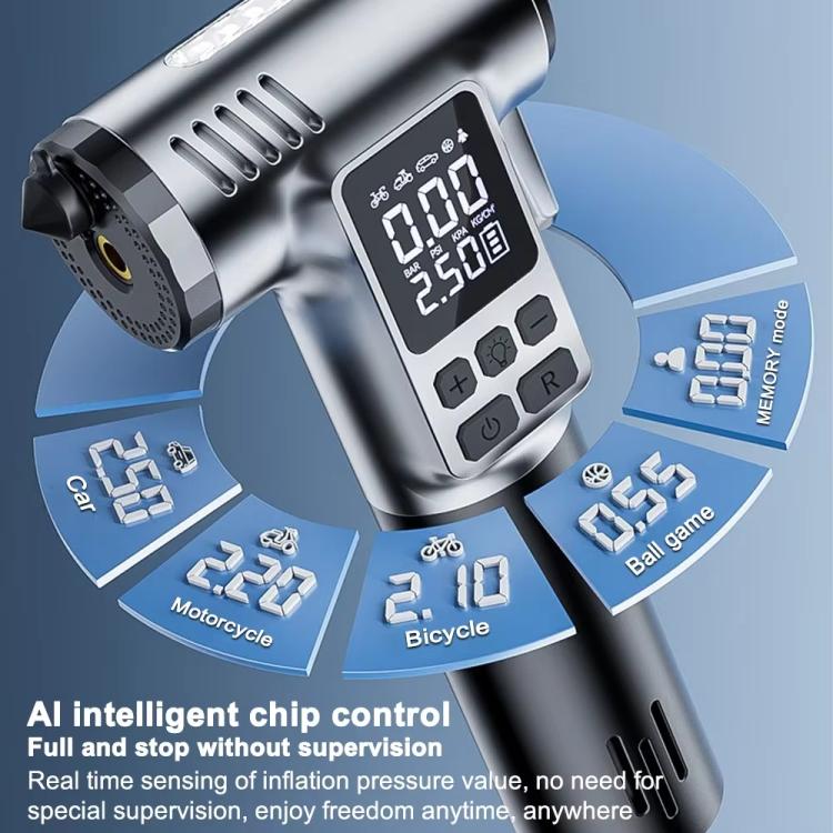 Car Air Pump With Window Breaker Cutting Tool Electric Portable Air Pump