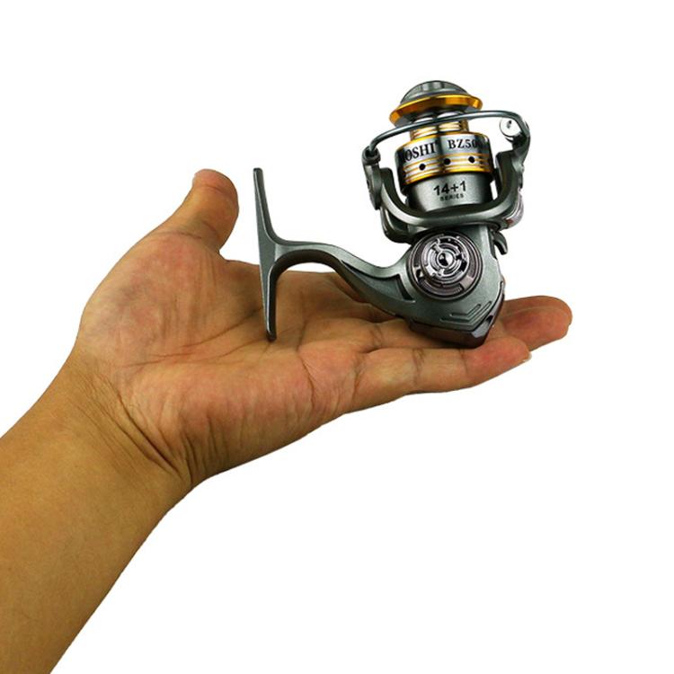 Zero-Gap Mini Spinning Reel for Rock/Ice/Raft/Lure Fishing, 5.2:1 Gear Ratio