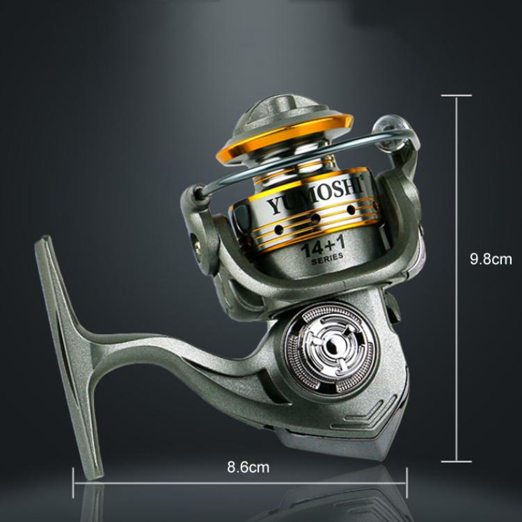 Zero-Gap Mini Spinning Reel for Rock/Ice/Raft/Lure Fishing, 5.2:1 Gear Ratio