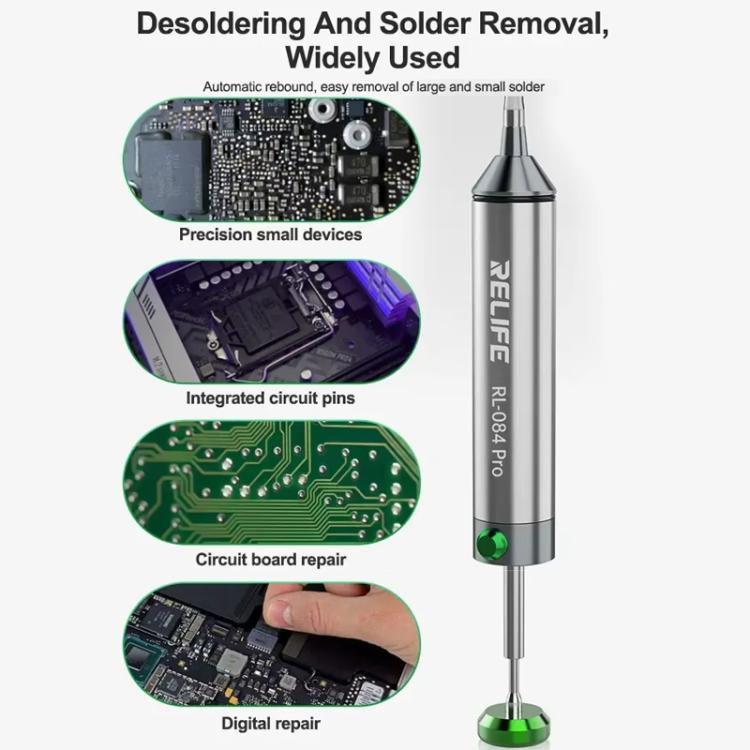 Powerful Aluminium Alloy Solder Sucker Manual Solder Residue Sucker