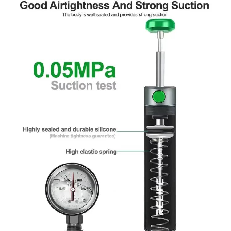 Powerful Aluminium Alloy Solder Sucker Manual Solder Residue Sucker