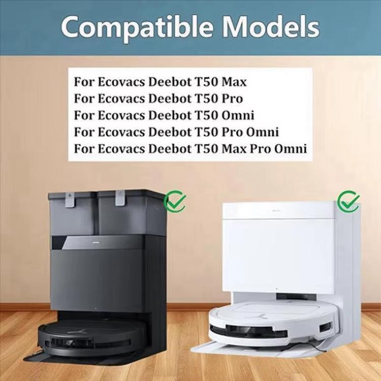 3pcs Mop Pad For Ecovacs Deebot T50 PRO / T50 PRO OMNI / T50 MAX PRO OMNI / T50 OMNI Replacement Parts