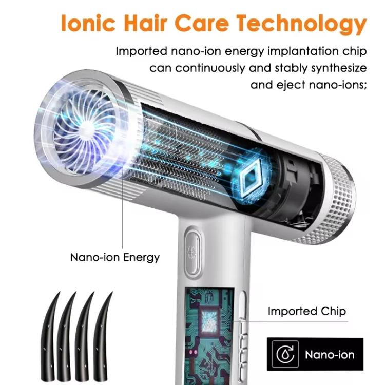T-Shaped Hair Dryer with Smart Inverter Technology High-Power Blow Dryer for Home & Salon Use