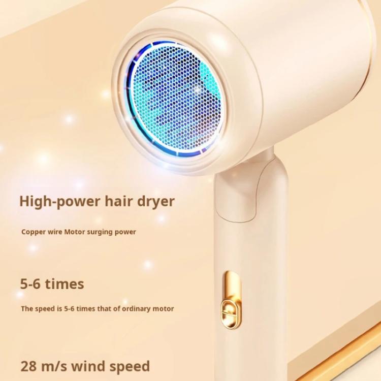 800-1200W High-Speed Hair Dryer with Blue Light Care Foldable & Portable for Travel