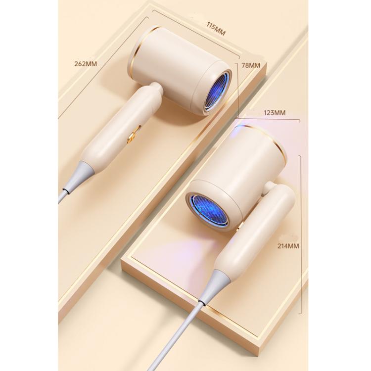 800-1200W High-Speed Hair Dryer with Blue Light Care Foldable & Portable for Travel