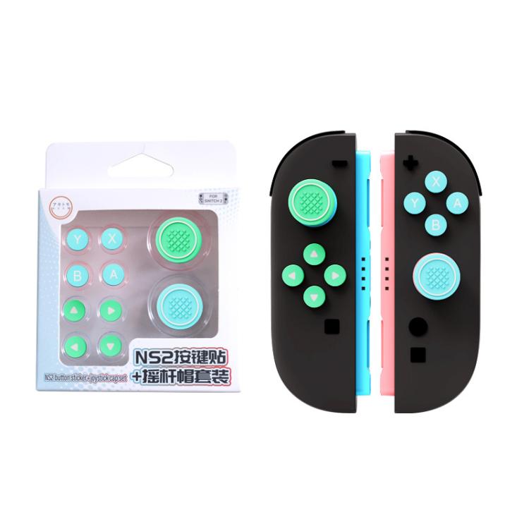 For Nintendo Switch 2 Joy-Con Controllers Silicone Button Skins & Joystick Caps Set