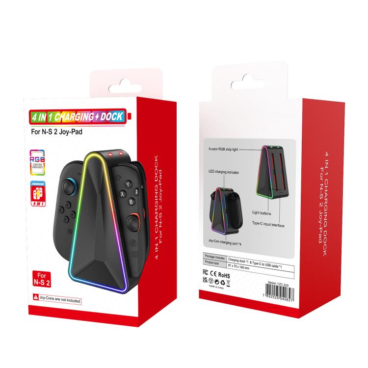 For Nintendo Switch 2 4 In 1 Handle Charger Storage Base