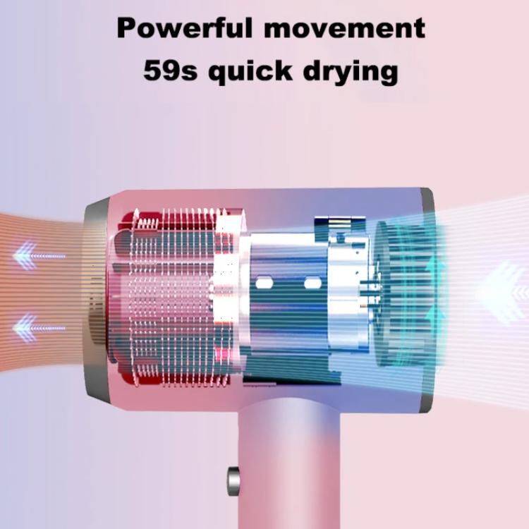High-Speed Hair Dryer Salon & Home Blow Dryer with Blue Light Ionic Technology