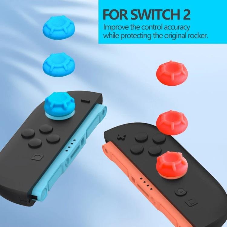 For Nintendo Switch 2 Silicone Joystick Cap 6 In 1 Key Protection Cap