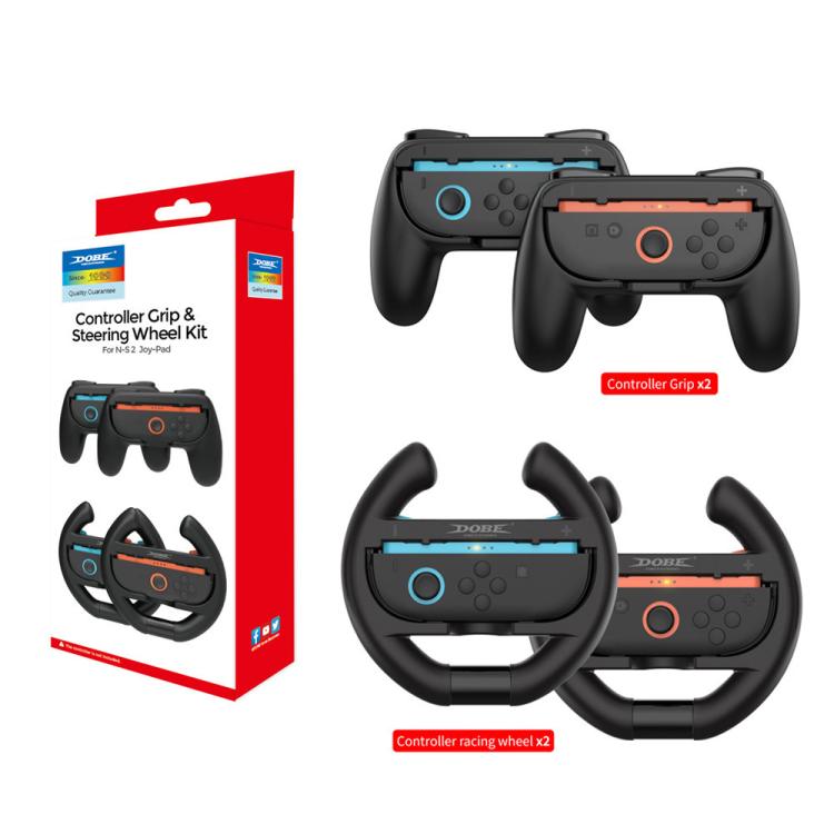 For Nintendo Switch 2 DOBE TNS-5109 4 In 1 Left Right Handle Steering Wheel Simple Grip
