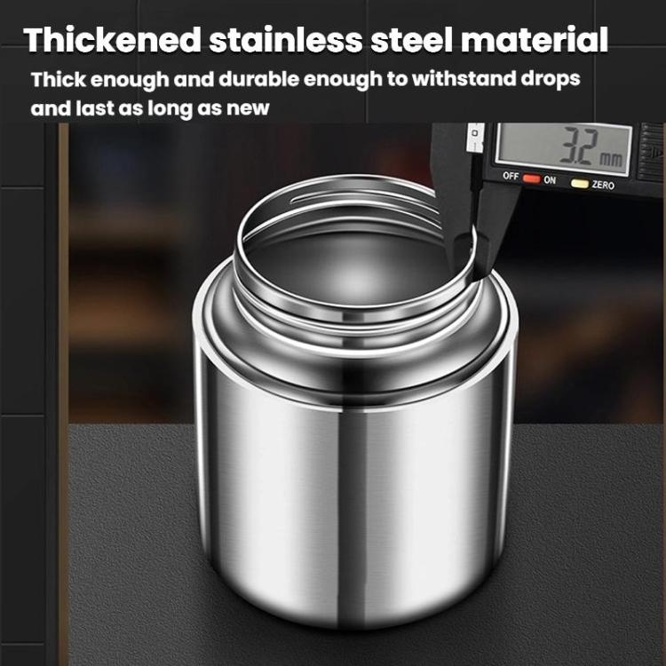 304 Stainless Steel Sealed Canister With Transparent Lid Leak-Proof Freshness Preserving Storage Can