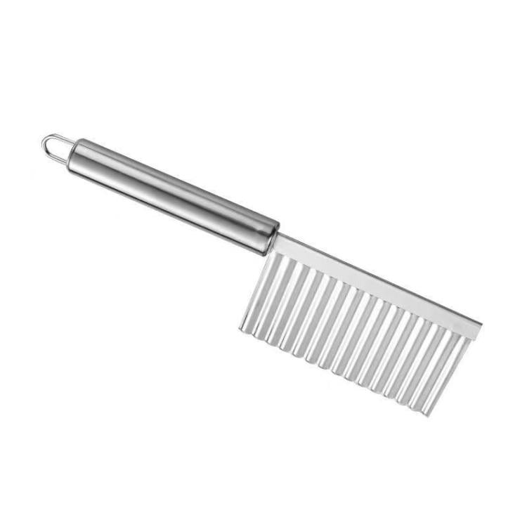 Stainless Steel Potato Wave Cutter Deep Groove Thickened Wolf Tooth Pattern French Fry Cutter