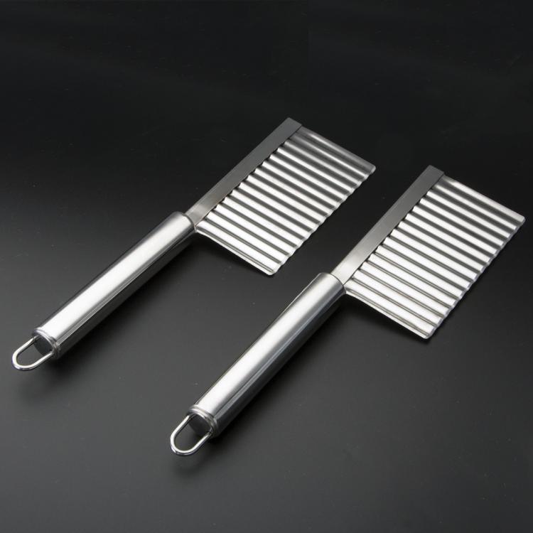 Stainless Steel Potato Wave Cutter Deep Groove Thickened Wolf Tooth Pattern French Fry Cutter