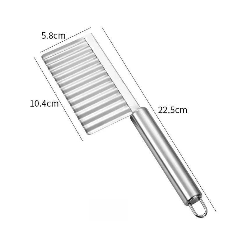 Stainless Steel Potato Wave Cutter Deep Groove Thickened Wolf Tooth Pattern French Fry Cutter