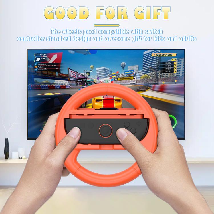 2pcs /Pack Steering Wheel Grip for Nintendo Switch 2/Switch Joy-Con Controllers