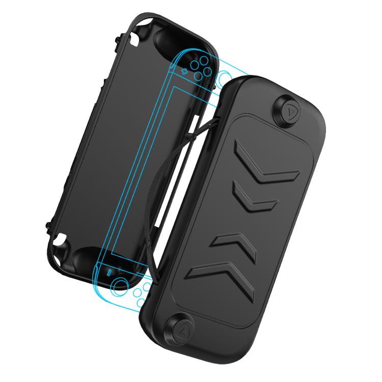For Nintendo Switch 2 Full-Body Protective Case TPU Base + ABS Cover with Built-in Stand & Carrying Handle