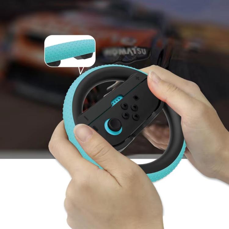 For Nintendo Switch 2 Joy-Con 1pair Steering Wheel Grip With Anti-slip Particles