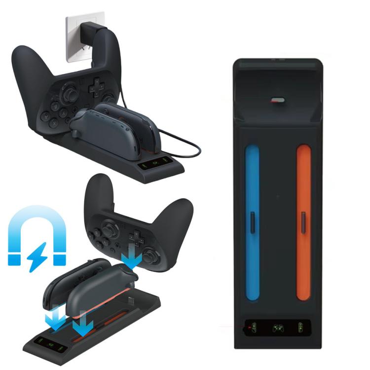 For Nintendo Switch 2 Pro & Joy-Con Controllers 3-in-1 Charging Dock with LED Indicators