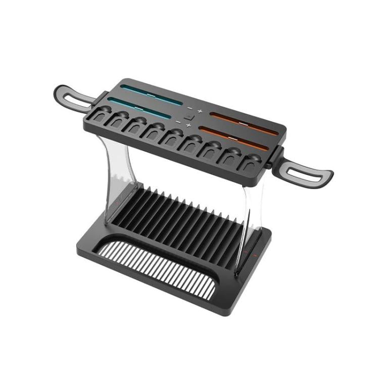 For Nintendo Switch 2 Joy-Con Multi-Functional Holder Charging Station with RGB Lights 25 Game Card Storage