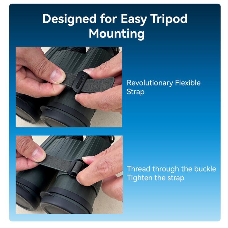 APEXEL BinoClamp Pro Quick-Release Binocular Mount Kit 360-degree Swivel Aluminum Binocular Holder