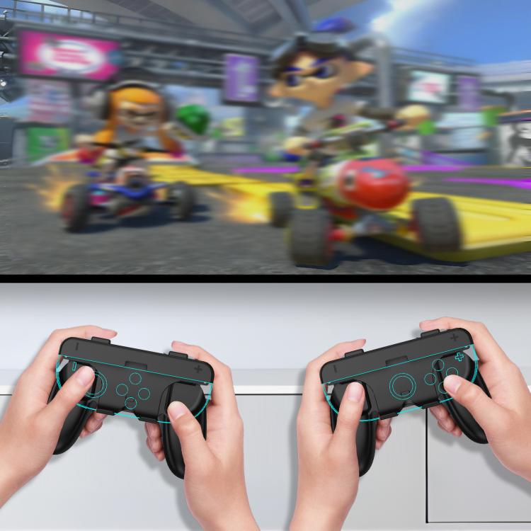 For Nintendo Switch 2 Joy-Con Controllers  2-in-1 Detachable Grip for Dual/Single-Hand Use
