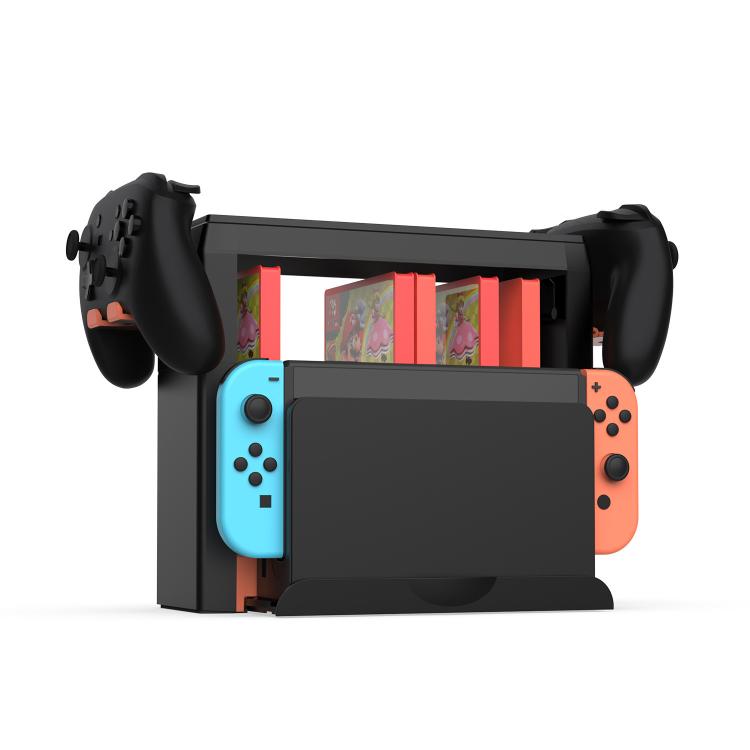 Multi-Function Storage Stand for Nintendo Switch 2/Switch OLED/Switch with 12 Game Cards +15 Case Holders