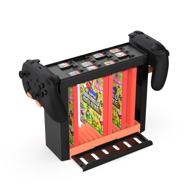 Multi-Function Storage Stand for Nintendo Switch 2/Switch OLED/Switch with 12 Game Cards +15 Case Holders