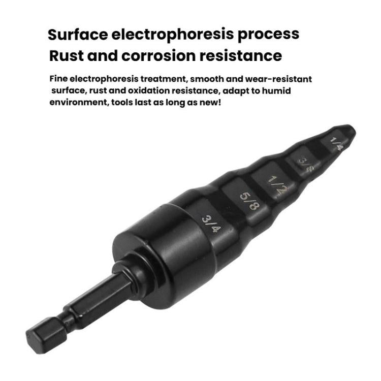 5-in-1 HVAC Tube Expander Tool for 1/4 - 3/4 inch Copper Pipes Electric Drill-Compatible Flaring Kit