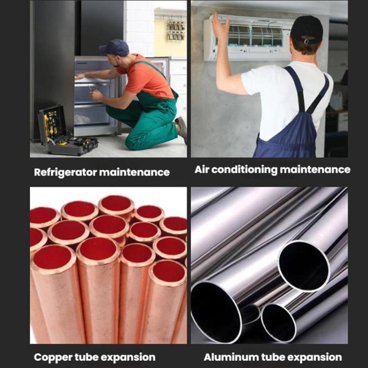 5-in-1 HVAC Tube Expander Tool for 1/4 - 3/4 inch Copper Pipes Electric Drill-Compatible Flaring Kit