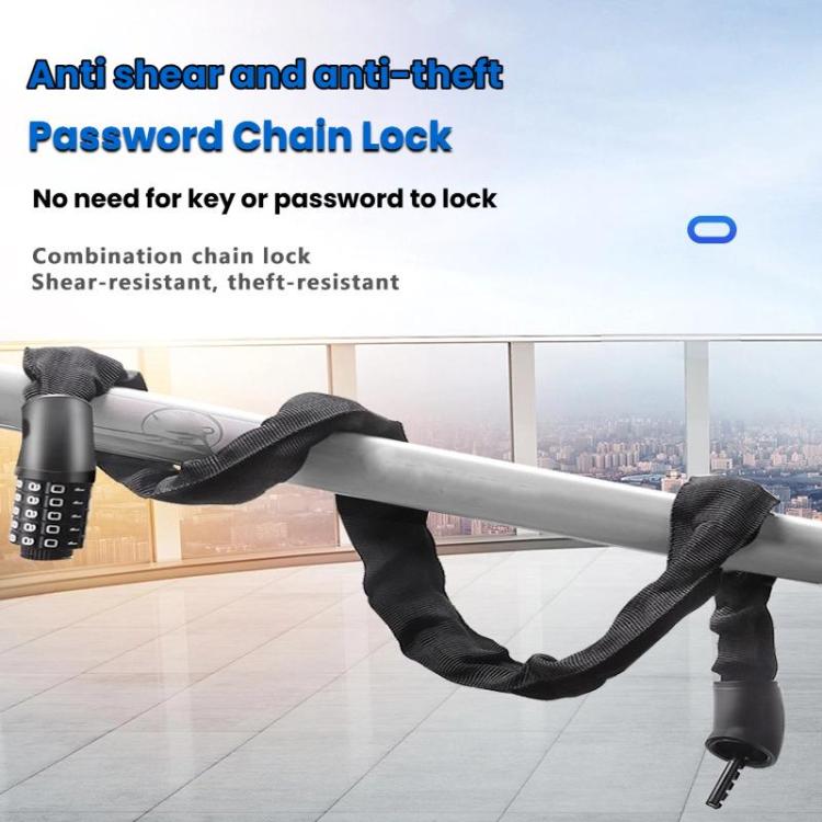 105cm Bicycle Chain Lock 5 Digit Combination Lock