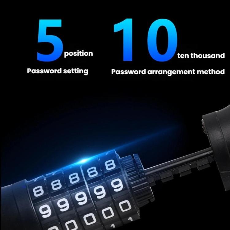 105cm Bicycle Chain Lock 5 Digit Combination Lock