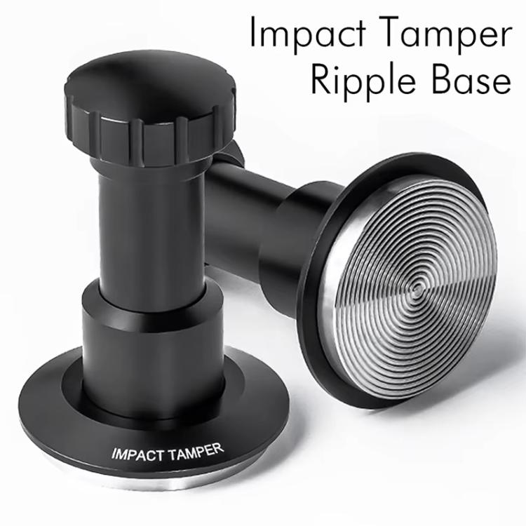 Adjustable Impact Coffee Tamper with Threaded Base Spring-Loaded Espresso Tamper Tool